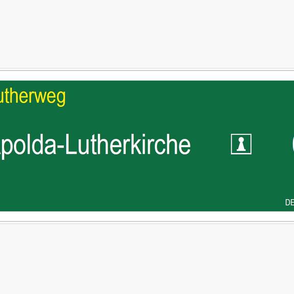 beschilderung lutherweg